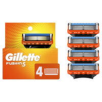 Gillette Fusion5 Razor Refills for Men, 4 Razor Blade Refills, 4 Each