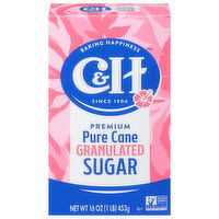 C&H Premium Pure Cane Granulated Sugar, 1 Pound