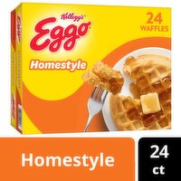 Eggo Frozen Waffles, Homestyle, Family Pack - 29.6 Ounce