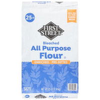 First Street Flour, All Purpose, Bleached - 25 Pound