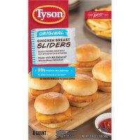 Tyson Original Chicken Breast Sliders, 20.8 Oz, 8 Count, (Frozen) - 20.8 Ounce