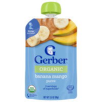 Gerber Sitter 2nd Foods Banana Mango Puree - 3.5 Ounce