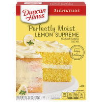 Duncan Hines Signature Perfectly Moist Lemon Supreme Cake Mix, 15.25 Ounce