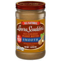 Laura Scudders Peanut Butter, Old Fashioned, Smooth - 26 Ounce