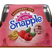Snapple Tea, Raspberry, Glass Bottles - 6 Each