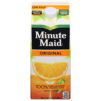 Minute Maid Orange Juice, 100% Pure Squeezed, Low Pulp, Original, 59 Fluid ounce