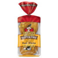 Canyon Bakehouse Gluten Free 100% Whole Grain Deli White Bagels - 4 Each