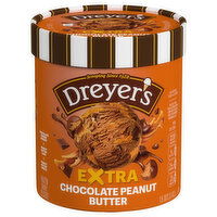 Dreyer's Frozen Dairy Dessert, Extra Chocolate Peanut Butter - 1.5 Quart