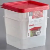 Cambro Square Food Container with lid 6 qt - 2 Each