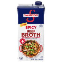 Swanson Beef Broth, Spicy - 32 Ounce