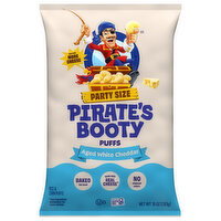 Pirate's Booty Aged White Cheddar Rice & Corn Puffs Party Size - 10 Ounce