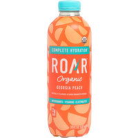 Roar Vitamin Enhanced Beverage, Organic, Georgia Peach, 18 Ounce