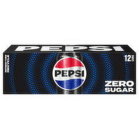 Pepsi Cola, Zero Sugar - 12 Each