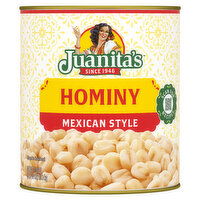 Juanita's Foods Hominy, The Original, Mexican Style - 110 Ounce