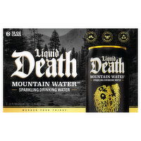 Liquid Death Sparkling Drinking Water, Mountain Water - 6 Each