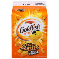 Goldfish Snack Crackers, Xtra Cheddar, Flavor Blasted, Baked - 27.3 Ounce