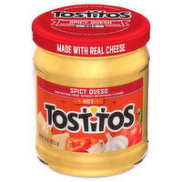 Tostitos Spicy Queso, Hot - 15 Ounce