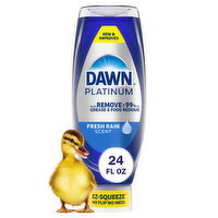 Dawn Dawn Platinum EZ Squueze Dish Soap Fresh Rain, - 24 Ounce
