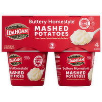 Idahoan Mashed Potatoes, Buttery Homestyle, 4 Pack - 4 Each