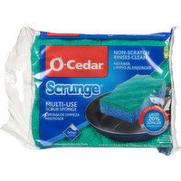 O-Cedar Scrub Sponge, Multi-Use - 2 Each