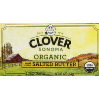 Clover Butter, Organic, Salted, Sweet Cream - 4 Each