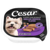 Cesar Classic Loaf in Sauce Grilled Chicken Flavor Canine Cuisine - 3.5 Ounce