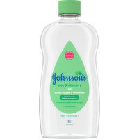 Johnsons Baby Oil, Aloe & Vitamin E - 20 Ounce