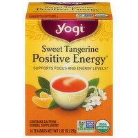 Yogi Positive Energy, Tea Bags, Sweet Tangerine