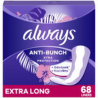 Always Anti-Bunch Xtra Protection Extra Long Absorbency Unscented, 68 Count - 68 Each