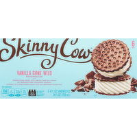 Skinny Cow Ice Cream Sandwiches, Vanilla Gone Wild, 6 Pack - 6 Each