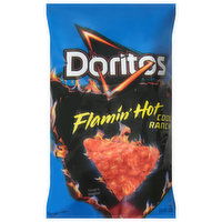 Doritos Tortilla Chips, Flamin' Hot Cool Ranch - 9.25 Ounce