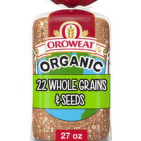 Oroweat Organic 22 Whole Grains & Seeds Bread, 27 oz - 27 Ounce