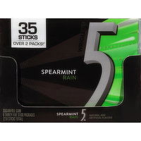 5 Gum, Sugar Free, Spearmint Rain, 6 Each