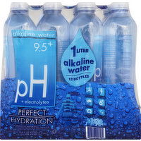 pH Drinking Water, Purified, Alkaline, Electrolytes, pH 9.5+ - 12 Each