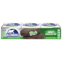 Klondike Frozen Dairy Dessert Bars, Mint Chocolate Chip - 6 Each