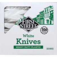 First Street Knives, White, Heavy Duty Plastic - 500 Each