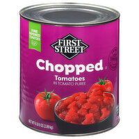 First Street Chopped Tomatoes in Tomato Puree - 102 Ounce