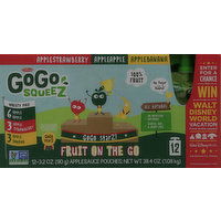 GoGo Squeez Applesauce, Fruit On The Go, Variety Pack - 12 Each