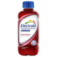 Electrolit Electrolyte Beverage, Fruit Punch, Premium Hydration - 21 Fluid ounce