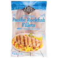 First Street Pacific Rockfish Fillets, Wild Caught, Skinless, 32 Ounce