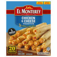 El Monterey Taquitos, Chicken & Cheese, 20 Ounce