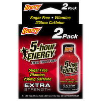 5-Hour Energy Energy Shot, Extra Strength, Berry, 2 Pack - 3.86 Ounce