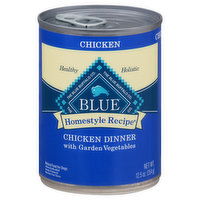 Blue Buffalo Food for Dogs, Natural, Chicken Dinner with Garden Vegetables, 12.5 Ounce