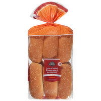 First Street Hot Dog Buns, Sesame Seeded, Gourmet, 12 Each