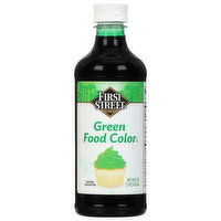 First Street Food Color, Green - 16 Fluid ounce