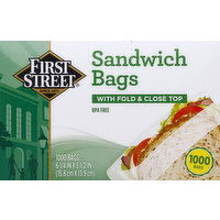 First Street Sandwich Bags, 1000 Each