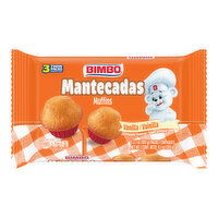 Bimbo Vanilla Muffins, Club Pack, 3 count, 11.10 oz