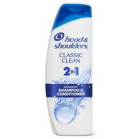 Head & Shoulders 2 in 1 Dandruff Shampoo and Conditioner, Classic Clean - 12.5 Ounce