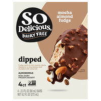 So Delicious Dairy Free Frozen Dessert, Non-Dairy, Almondmilk, Mocha Almond Fudge - 4 Each