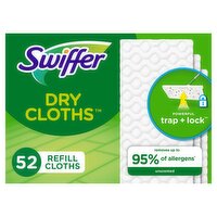 Swiffer Sweeper Dry Sweeping Cloth Refills, Unscented - 52 Each